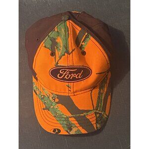 Ford Hat Camo Orange Black Adjustable Hunting Fishing Cars